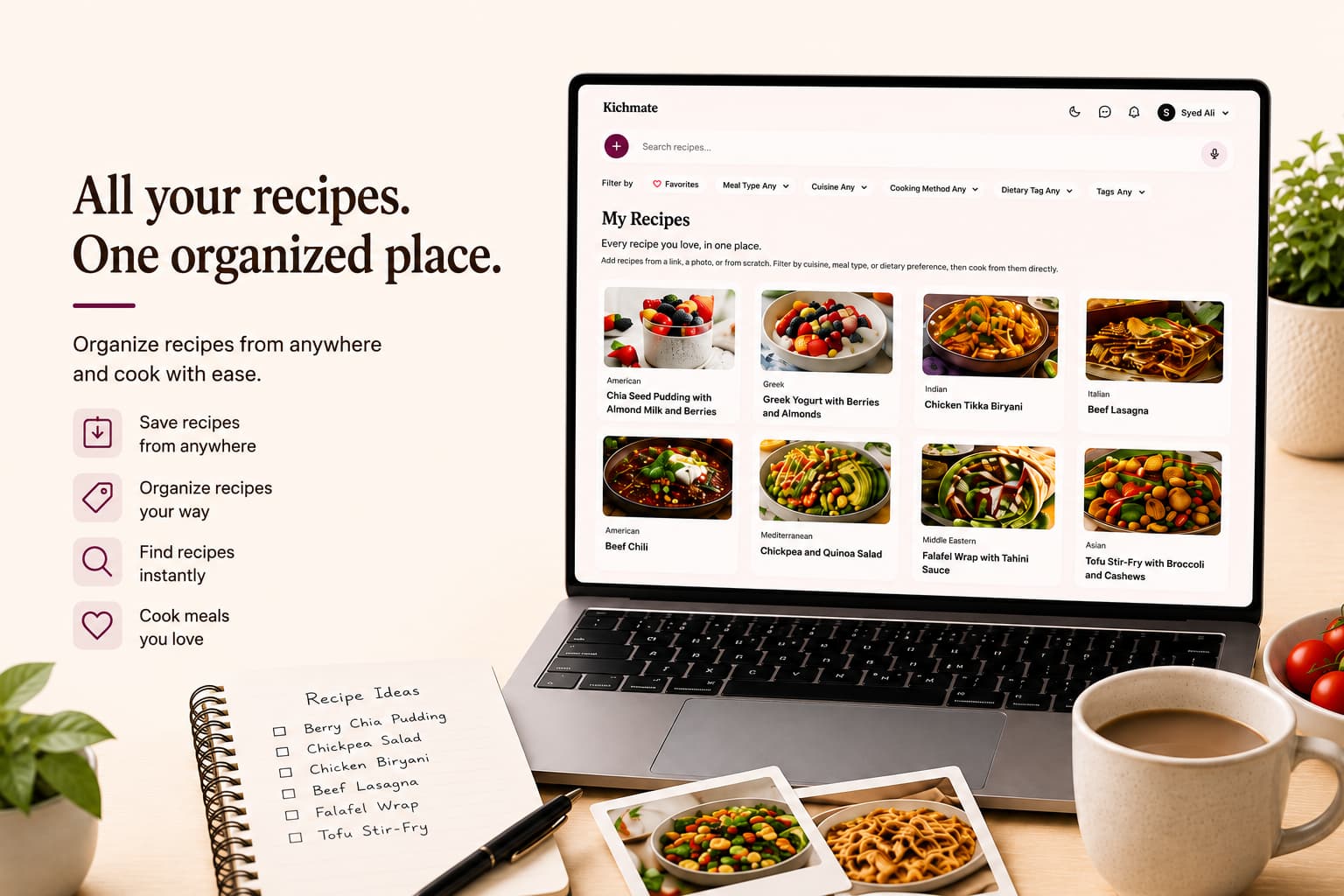 Illustration for the article “How to Organize Recipes Saved from Different Places”